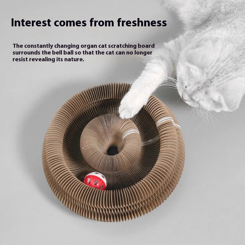 The Corrugated Paper Claw Board Is A Wear-resistant and Non-flaking Cat Toy for Self-entertainment and Relaxation Oasis Select