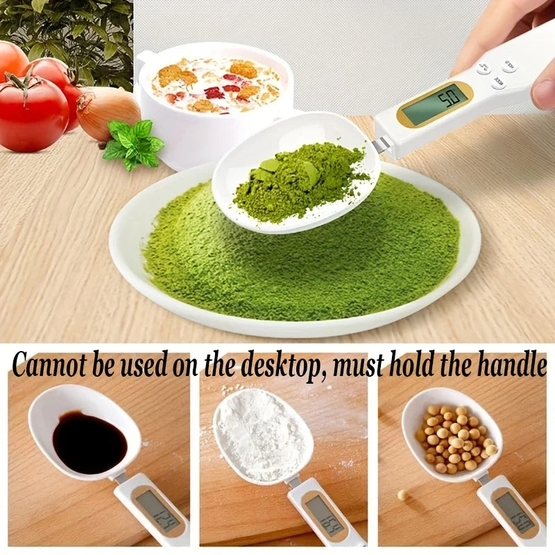 Spoon scale, measuring spoon scale, food scale, mini electronic scale, ingredient scale, cat food Oasis Select