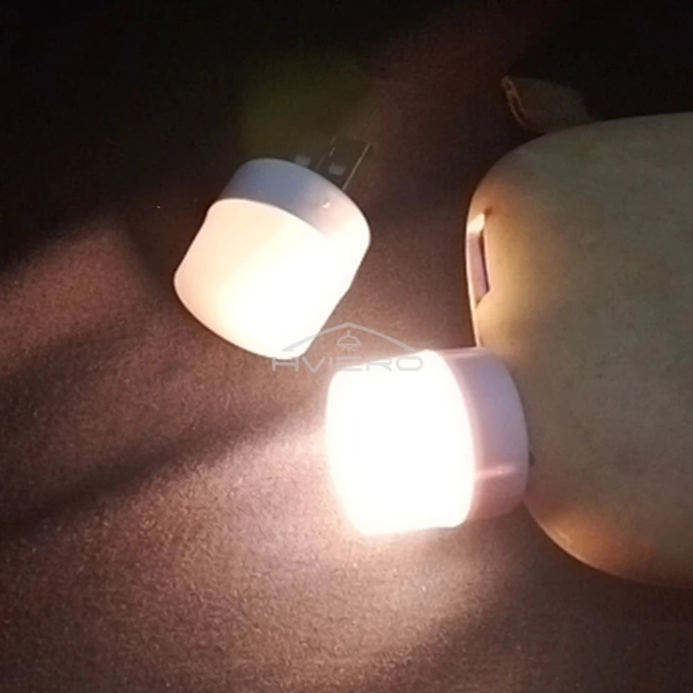 1/2/3/5/10Pcs USB LED Plug Lamp Super Bright Eye Protection Bulbs USB Book Lights Computer Mobile Power Charging LED Night Light Oasis Select