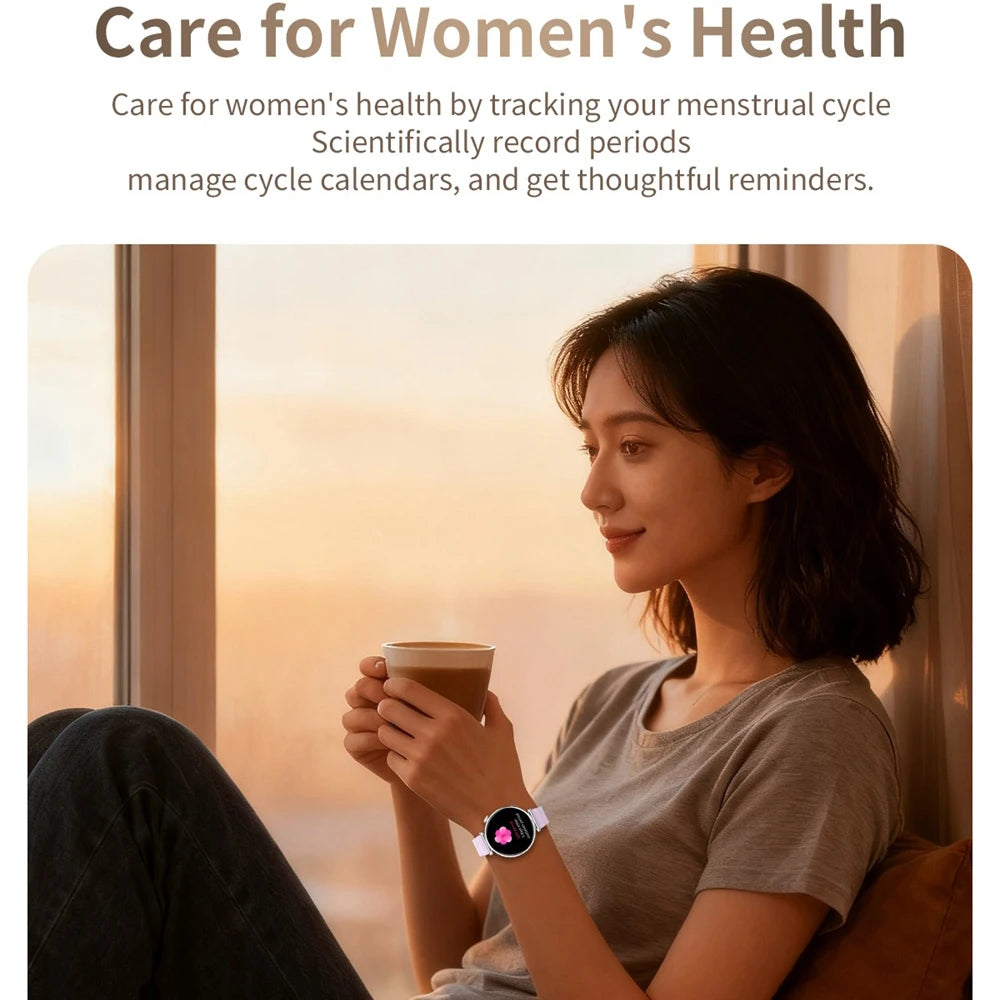 Smartwatch NFC Waterproof Health Monitoring Women Smart Watch Outdoor Sports Wirstband Blue Tooth Call Music Fitness Tracker Oasis Select