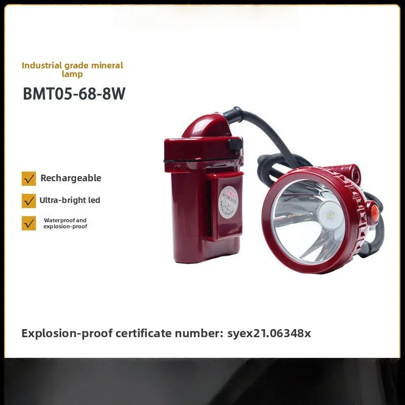 SHINEKNOT Mining Headlamp – Waterproof 7800mAh 500m Beam