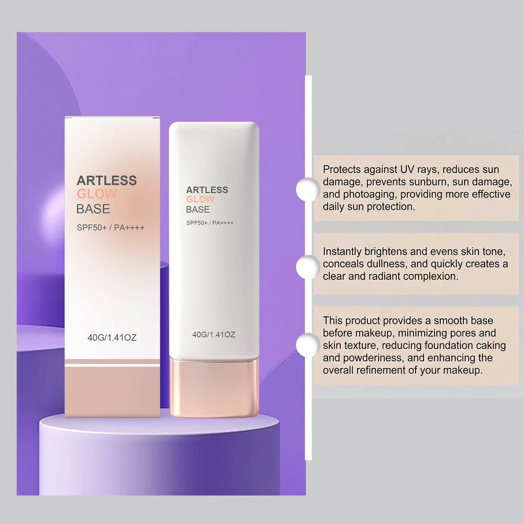 Hydrating Color-Adjusting Foundation SPF 15 Natural Coverage Invisible Face Pores Lightweight Sunscreen Primer Makeup Base Cream Oasis Select