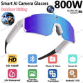 AI Smart Glasses 1200P Camera Bluetooth WiFi UV400 Polarized