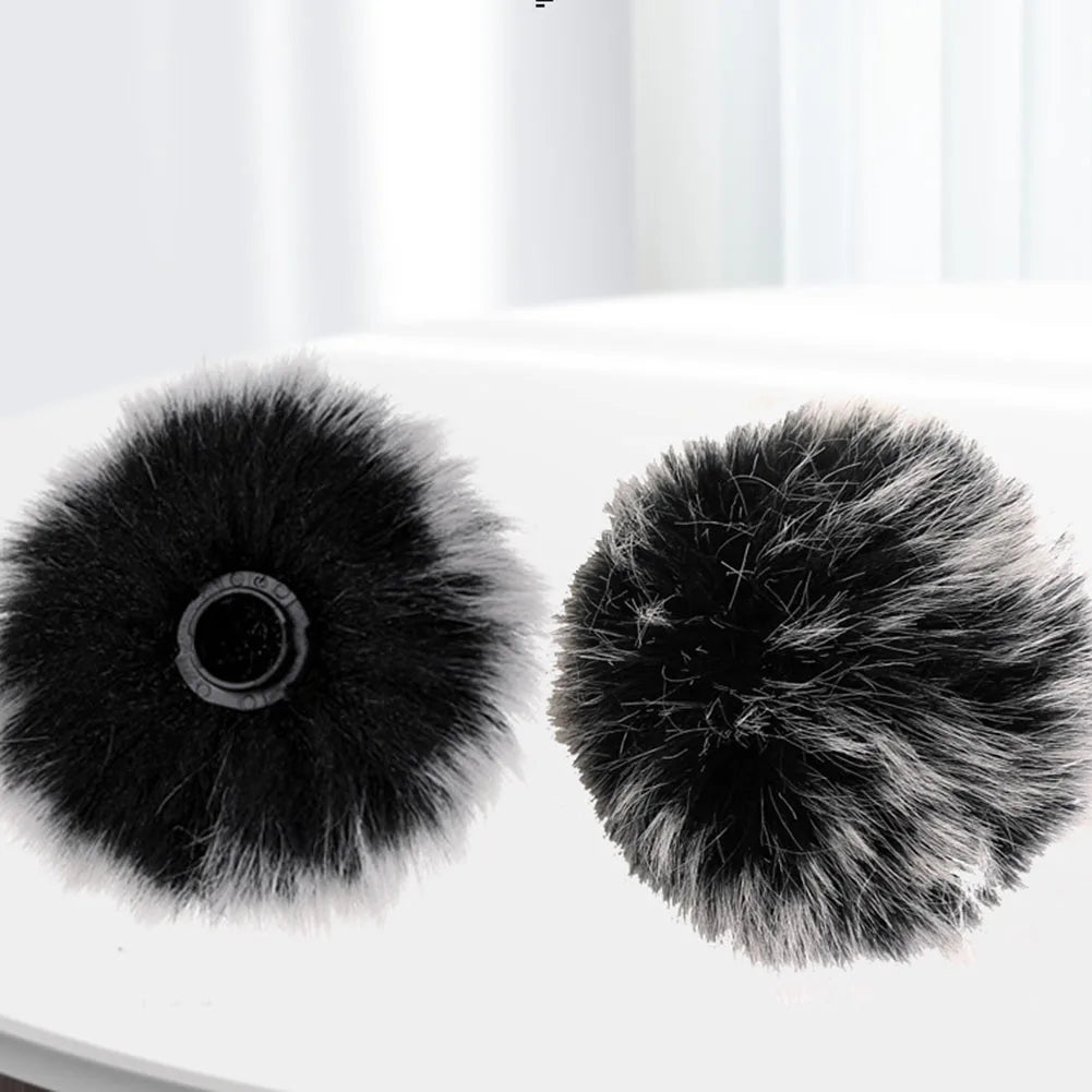 Lavalier Microphone Furry Windshield Mic Windshield Wind Muff Cover Foam Filter Sponge Microphone Windproof Cover For 5-12/15mm Oasis Select