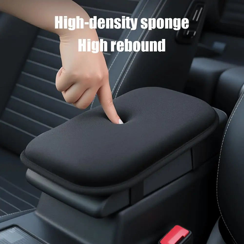 Black Car Armrest Cushion Pad – Plush Console Cover Car Armrest Cover Oasis Select