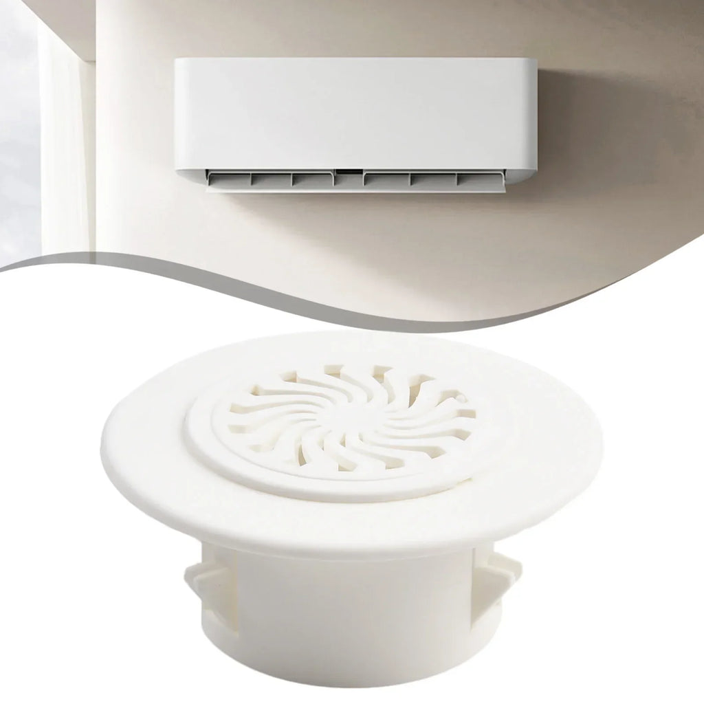1pc Plastic Cover For Air Conditioning Holes Openings With Shutters Ventilation Grille Wall Hole Decoration 40-100mm Oasis Select 50mm