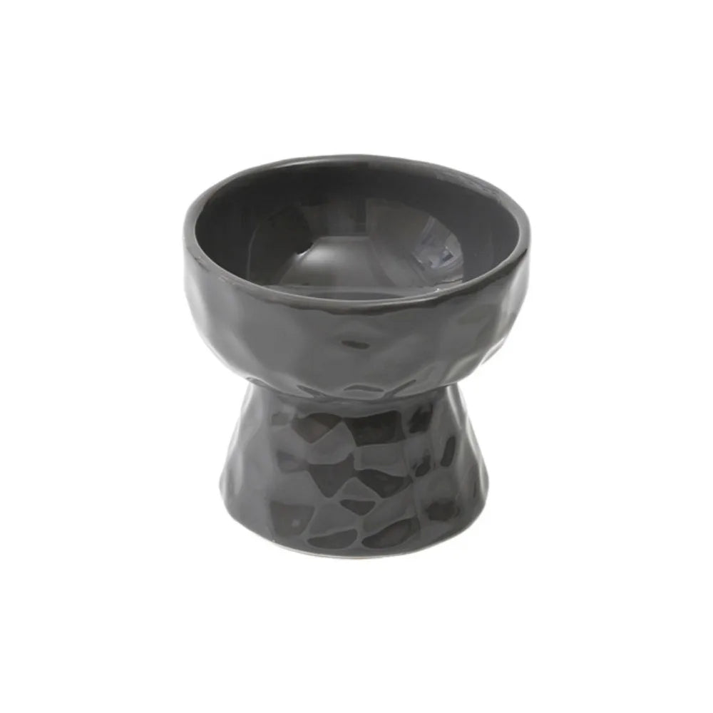 Ceramic Cat Bowl Slanted/Flat Mouth Multi-use Dog Food Feeding Basin Non-slip Anti Tipping Pet Drinking Feeder Kitten Puppy Oasis Select Style 6