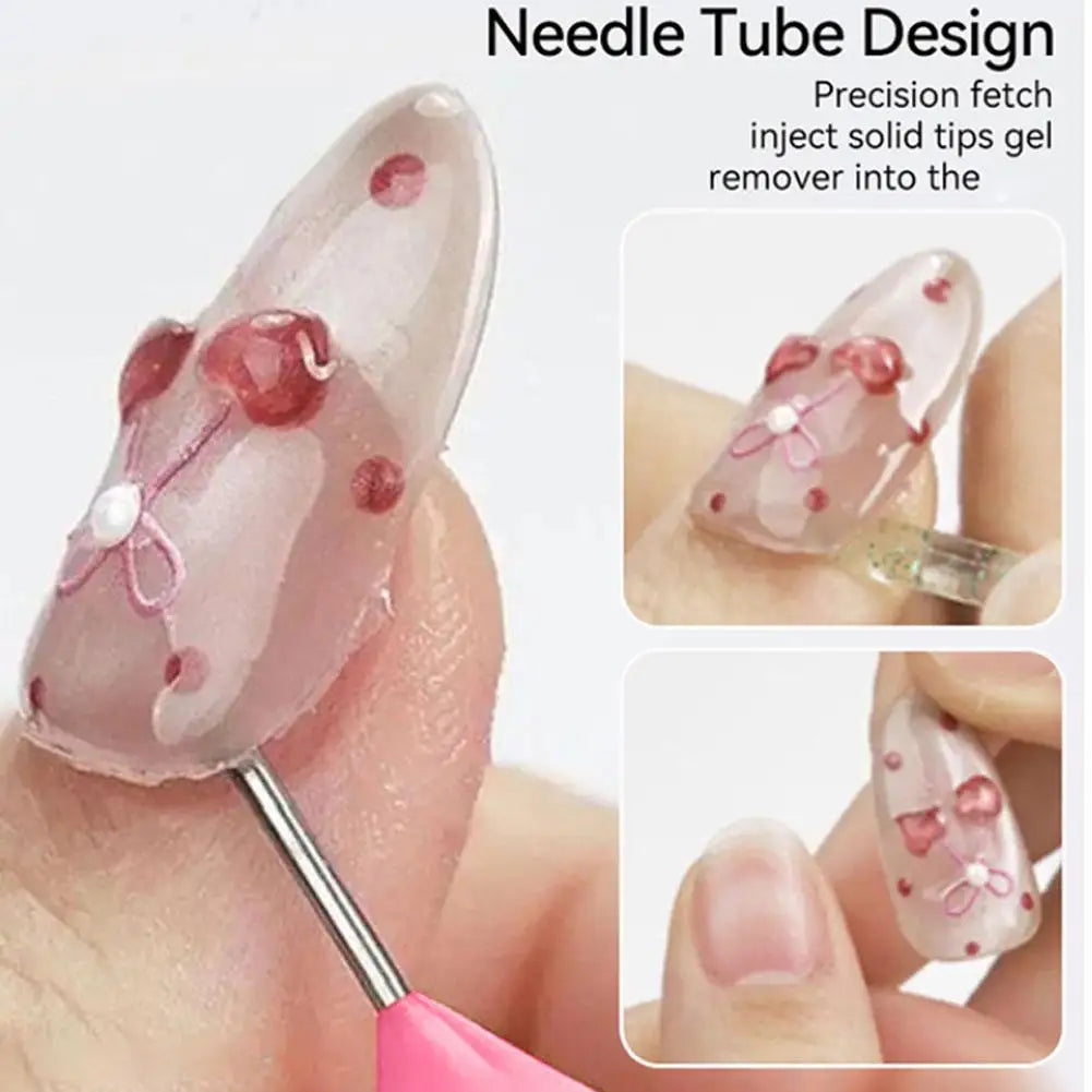 15ML Nail Glue Remover for Press on Acetone Free Nail Polish Remover Multi-Functional Remover for Nails Tips Gentle Glue Remover Oasis Select
