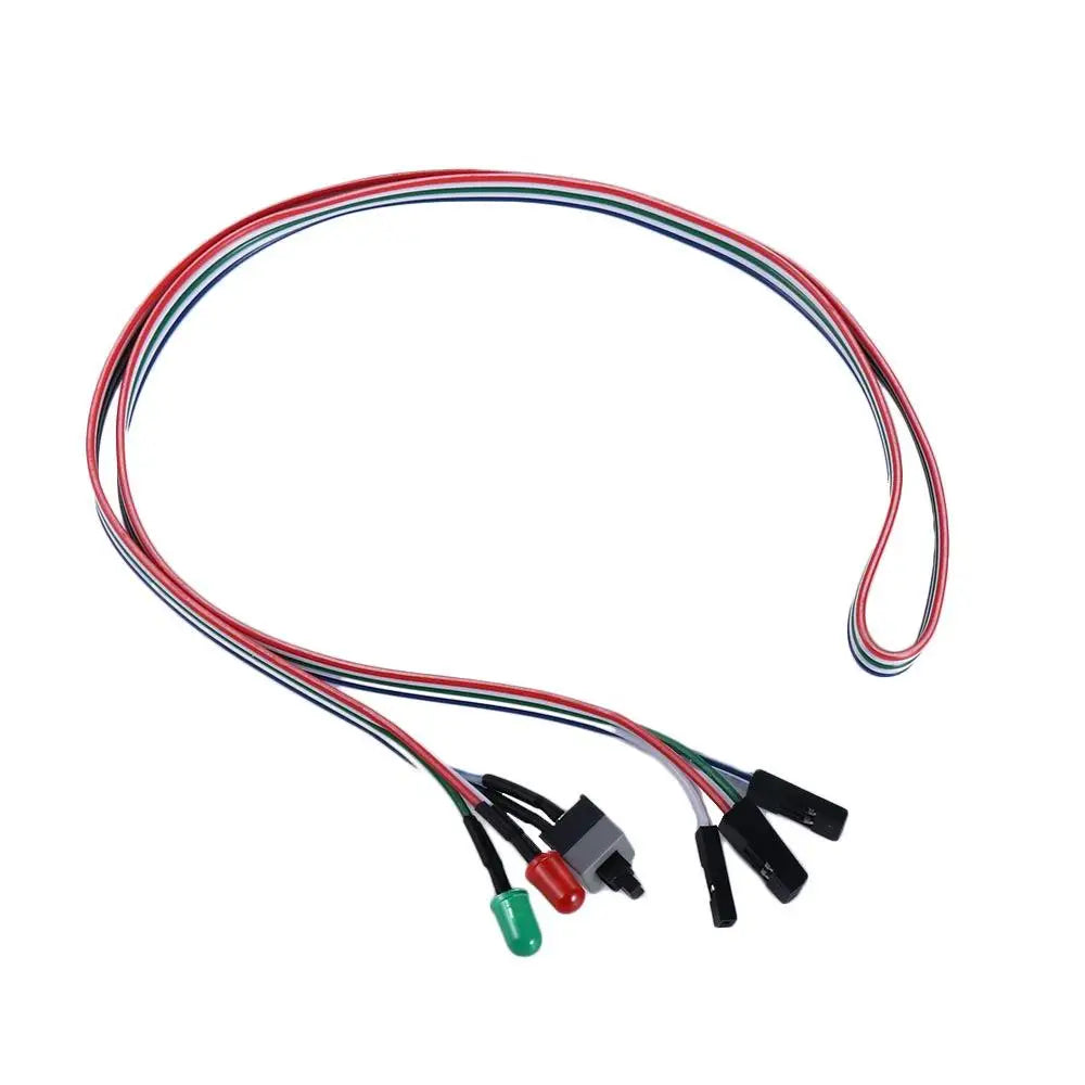 68CM Slim ATX PC Computer Motherboard Power Cable Original On/Off/Reset with LED Light PC Power Reset Switch Push Button Switch Oasis Select