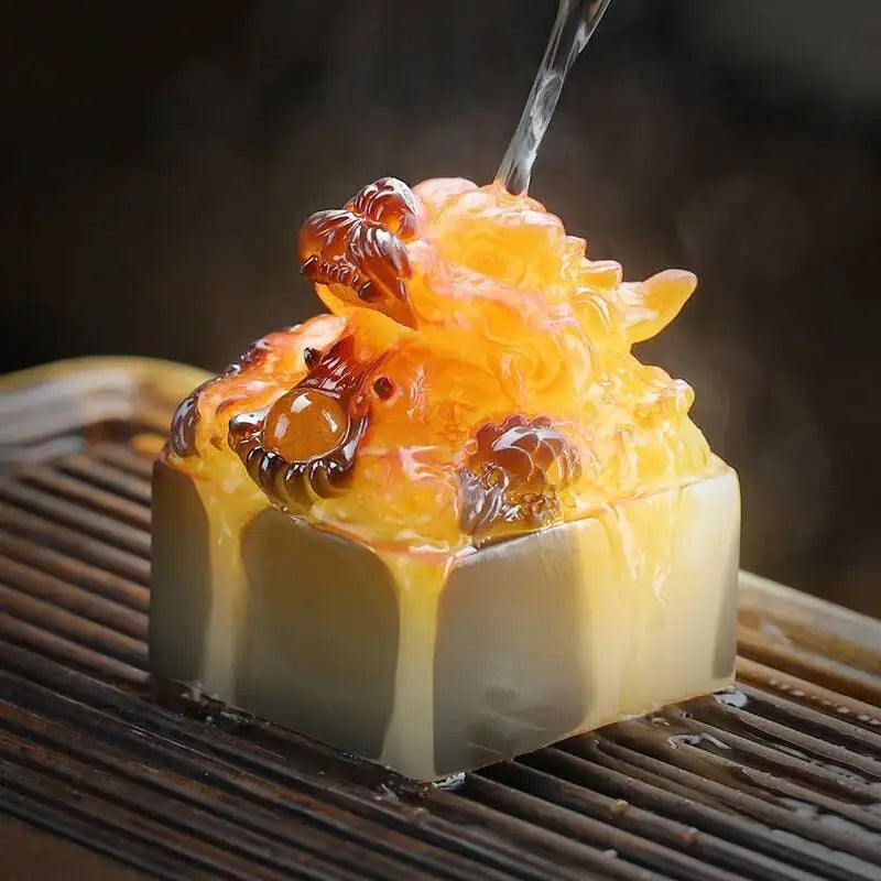 Color-changing Tea Pet Ornament Chinese Style Dragon Seal Tea Table Tea Tray Ornament Tea Pet Tea Play Kung Fu Tea Art Oasis Select