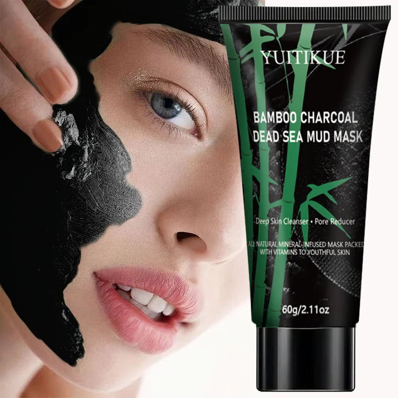 Bamboo Charcoal Dead Sea Mud Mask 60g – Blackhead Removal