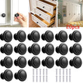 20Pcs Metal Black Single Grain Small Handle Cabinet Door Handle For Shower Room Toilet Cabinet Kitchen Hot Sale Oasis Select Default Title