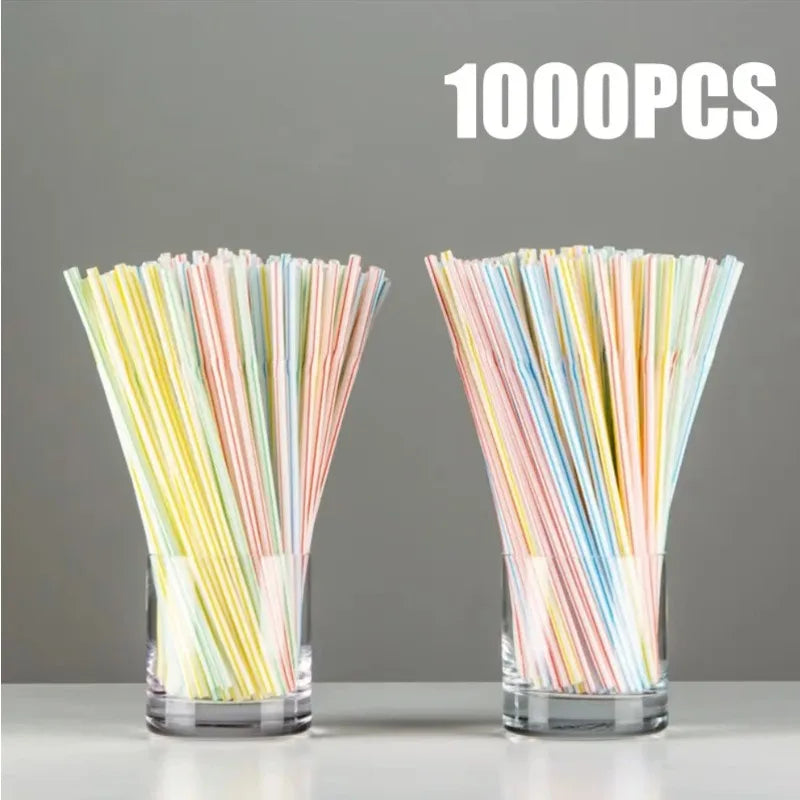 Multicolor Fluorescent Straws Bendable Drinking Straws Beverage Kunststof Straws Wedding Decor Kitchen Beverage Party Supplies Oasis Select stripe10