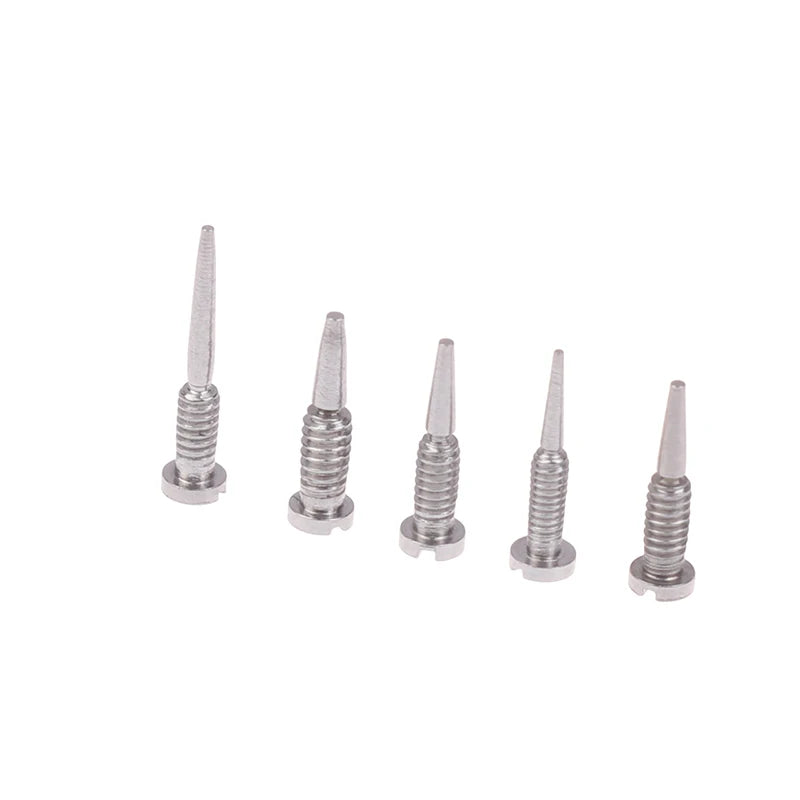 100Pcs Glasses Spring Hinge Screws Optical Eyewear Accessories Pointed End Self Aligning Screw Repair Supplies Oasis Select