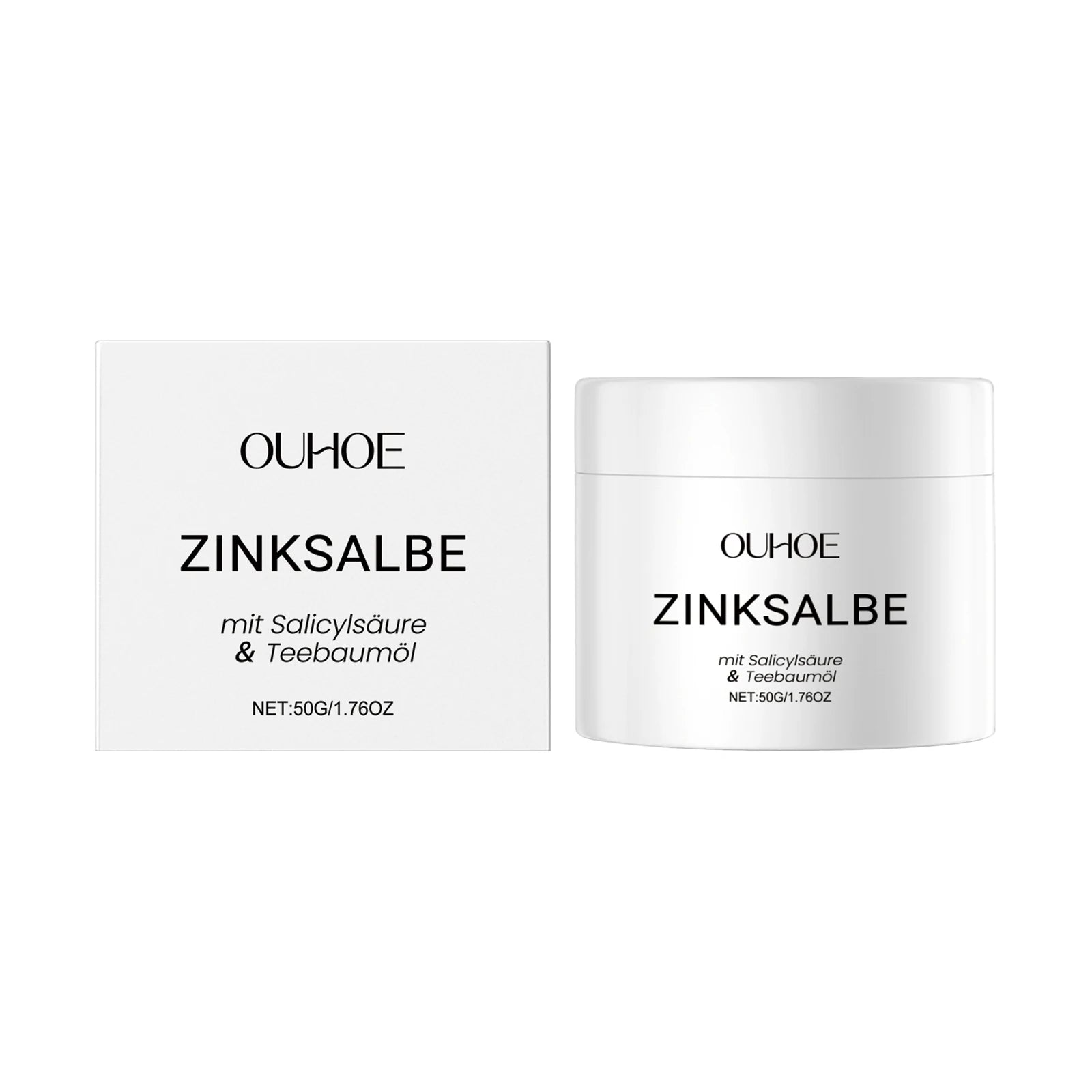 OUHOE Zinc Acne Cream – Pimple Marks, Pores & Oil Control 50g Acne Treatment Cream Oasis Select 50g boxed