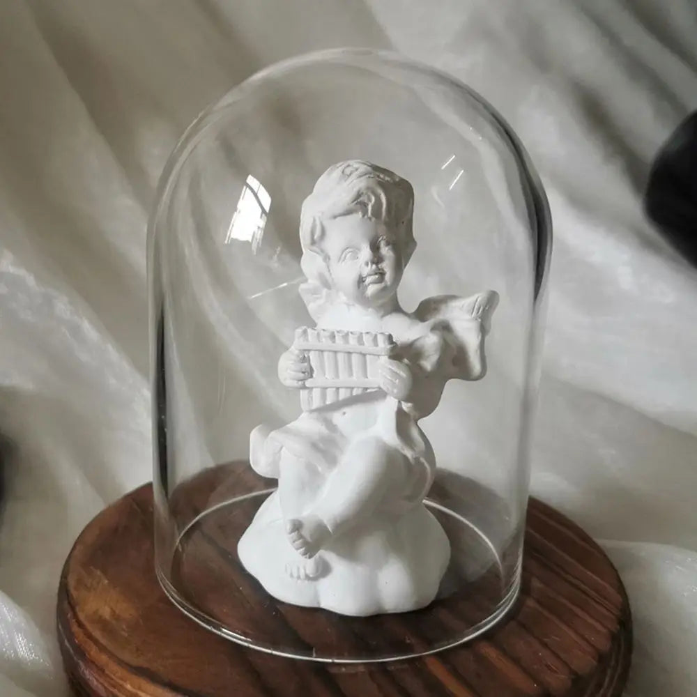 Mini Cupid Figurines Plaster Sculpture Greek Mythology Statue Nordic Style Angel Gypsum Portraits Desktop Ornament Oasis Select