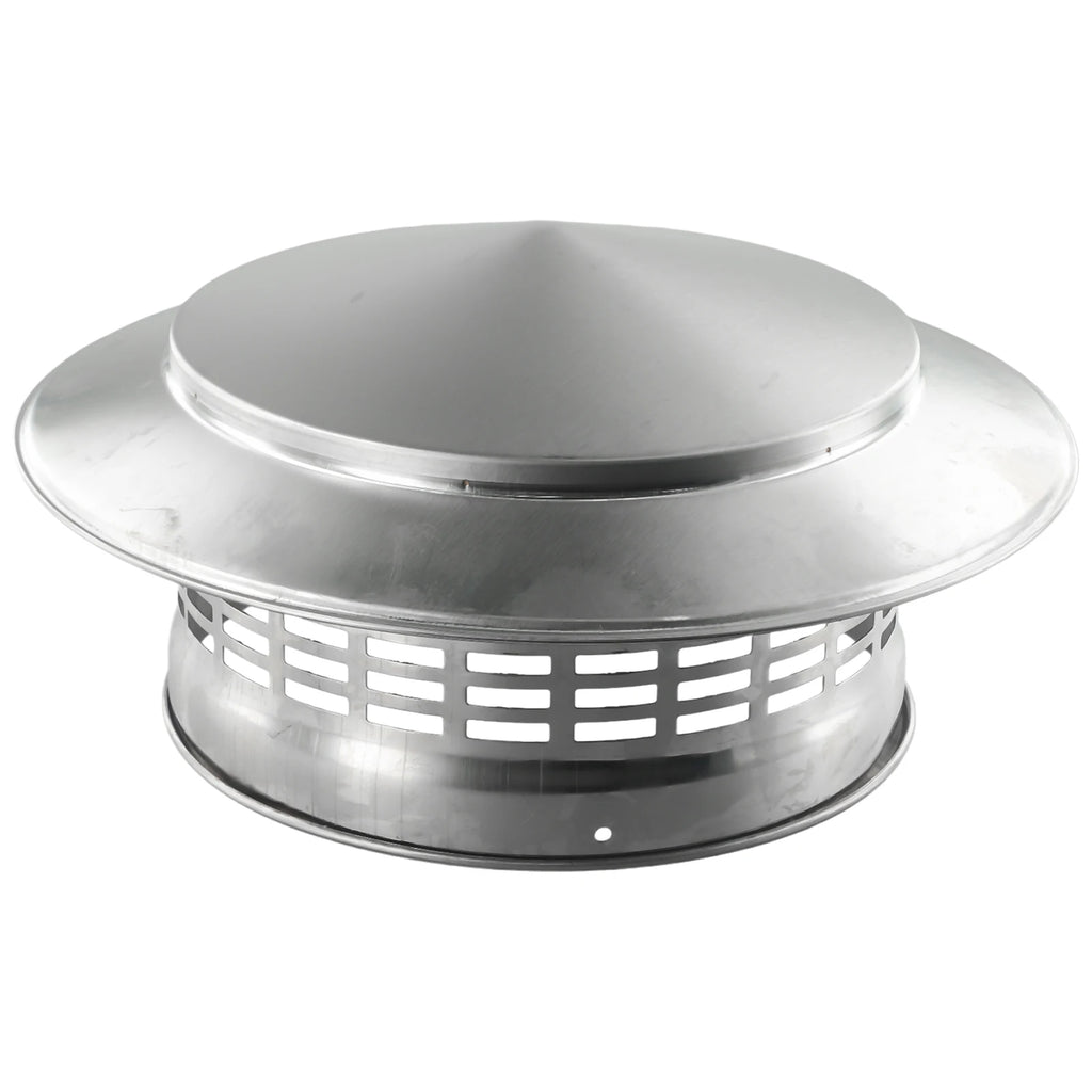 75/200mm Stainles Steel Chimney Cap For Exterior Wall Roof Pipe Exhaust Vent Chimney Exhaust Hood Silver Chimney Cover Oasis Select 200MM