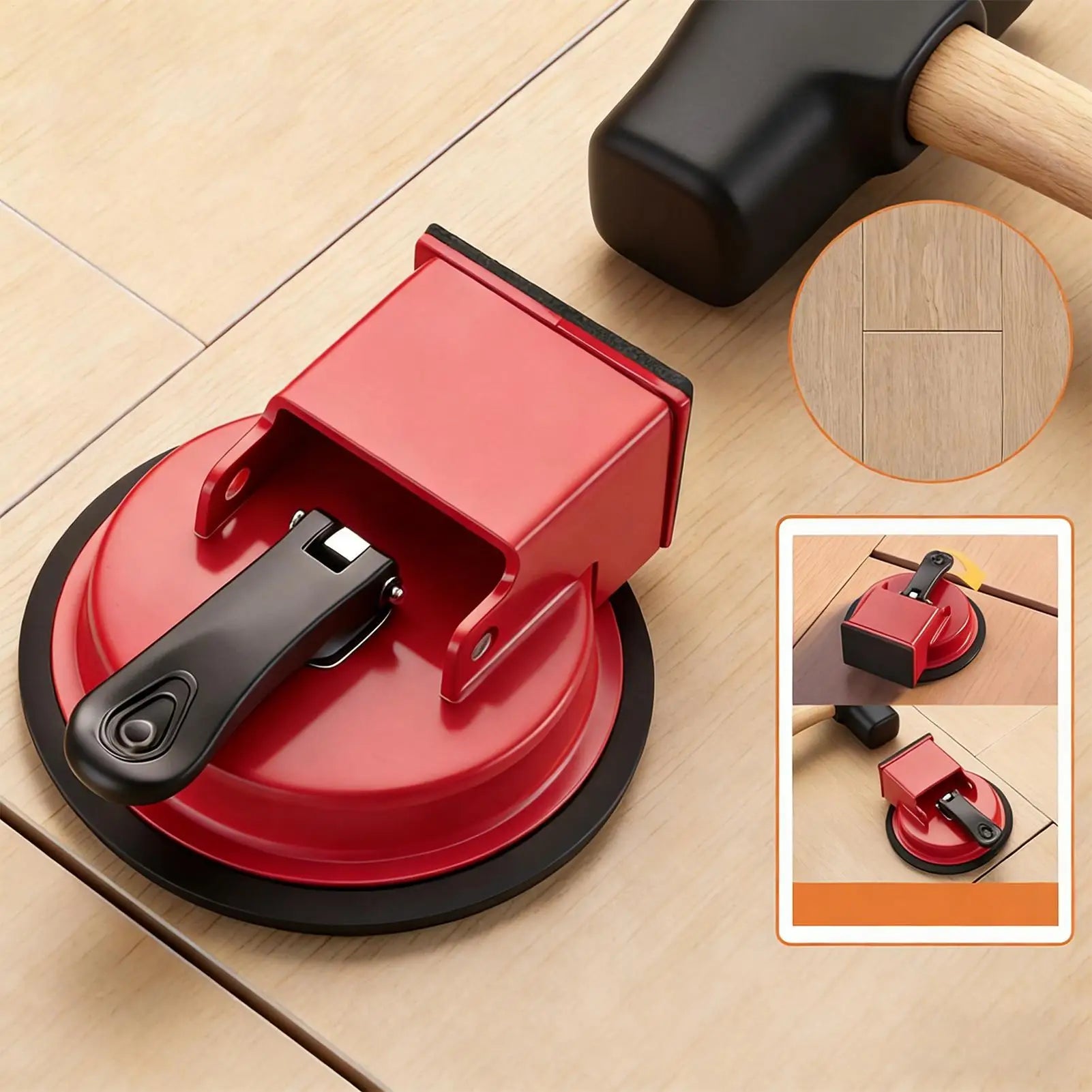 Floor Gap Repair Tool Suction Suction Cup Professional-Grade Seamless Joint Tool Floor Gap Fixer Tool for Hardwood Dent Scratch Oasis Select