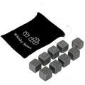 New Natural Granite Whiskey Stones Sipping Ice Cube Whisky Stone Wine Rocks Cooler Wedding Gift Favor Christmas Bar Accessories Oasis Select 9PCS