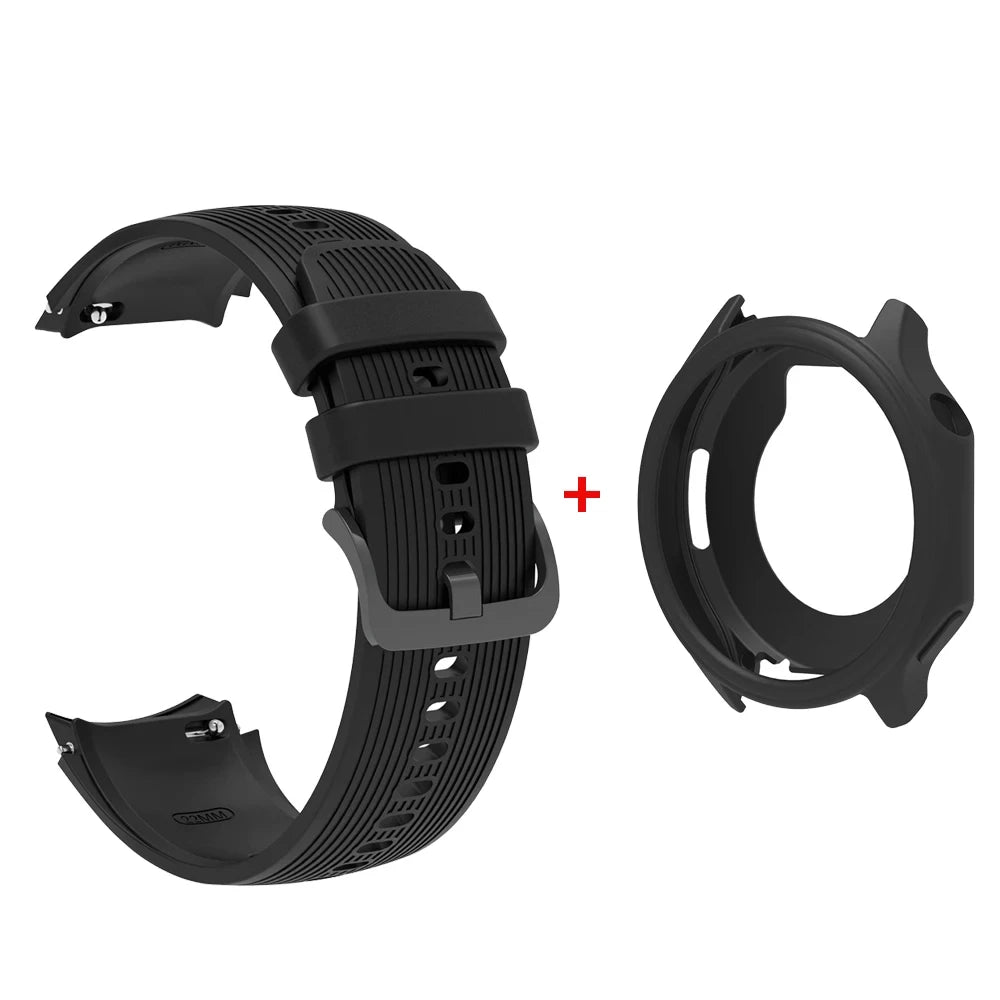 Silicone Watch Band & Case – OnePlus Watch 2/2R/3 & OPPO Watch X Smartwatch Band & Case Oasis Select Case Strap Black OPPO X Oneplus 2