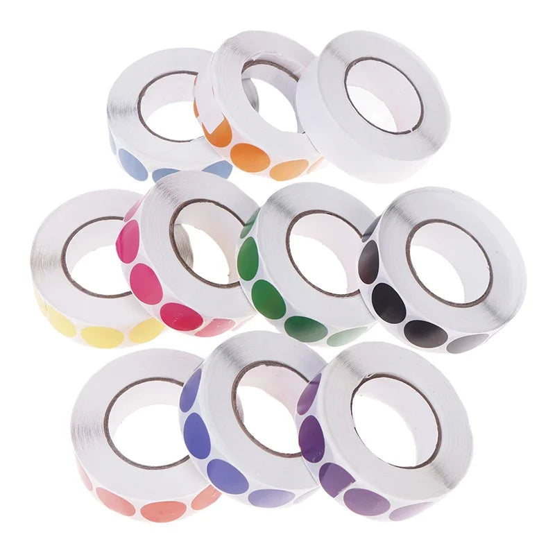 1000Pcs/Roll 19mm Round Color-Code Dot Labels Adhesive Shooting Sticker for Archery Bow Hunting Practice Training Targets Oasis Select