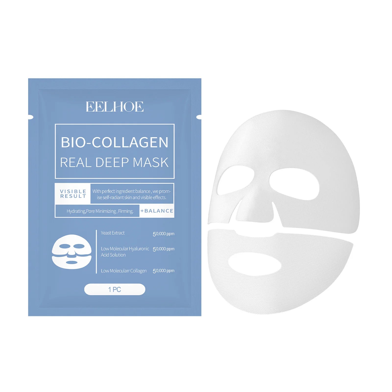 EELHOE Bio Collagen Face Mask – Firming, Hydrating & Brightening Collagen Face Mask Oasis Select 1pc