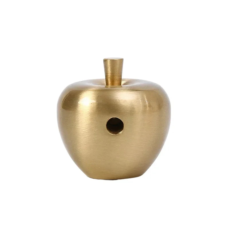 Pure Copper Furniture Handle Drawer Knob Apple Pair Shape Brass Cabinet Door Handles Wardrobe Cupboard Dresser Door Pulls Diy Oasis Select