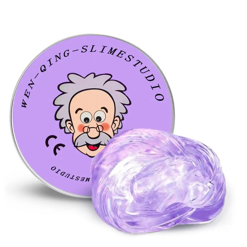 Reusable Putty Liquid Crystal Bouncy Slime Toy Set Kid Safe Mud Stress Relief Color Clay Shape Handmade DIY Handgum Playdough Oasis Select Purple