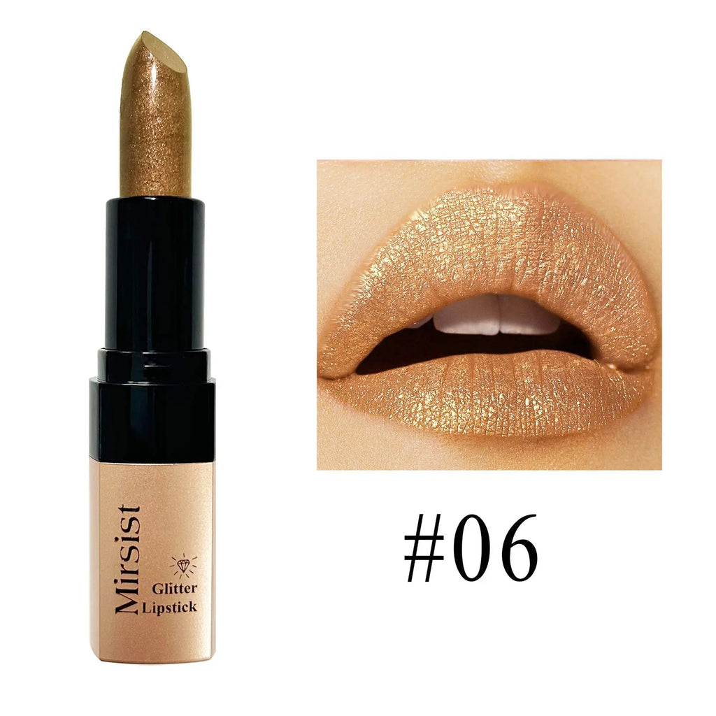 Mirsist Diamond Lip Gloss – Glitter Metallic Shine, 6 Colors