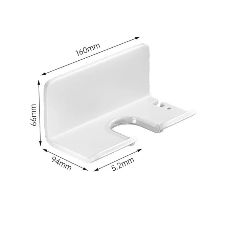 Hair Dryer Holder Wall Mounted Dryer Cradle Straightener Stand Hairdryer Organizer Toilet Blower Holder Shelf Bathroom Shelves Oasis Select