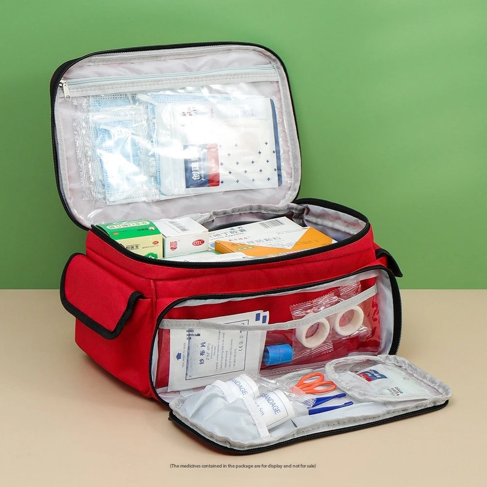 Portable First Aid Kit Bag – Waterproof Medicine Organizer