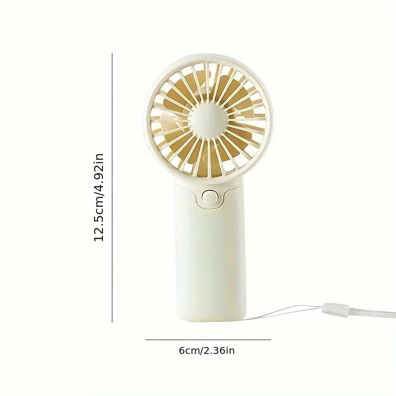Cute Mini Portable Handheld Fan – Pocket Fan with Lanyard