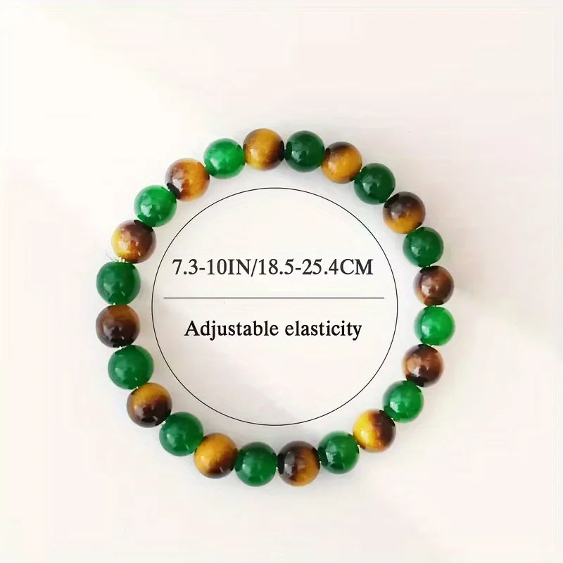 Green Crystal Bracelet Attracting Wealth Lucky Bracelet Suitable for Everyday Wear Perfect for Teacher'S Day Graduation Gifts Oasis Select