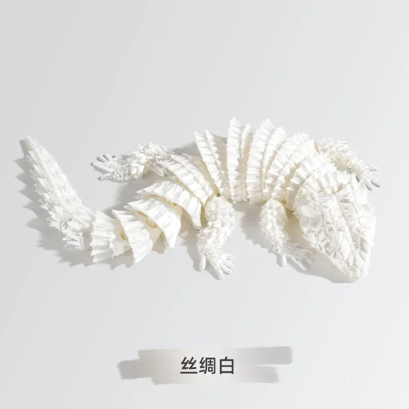 3D Printed Lizards, Home Office and Vehicle Decorations, Landscaping Figurines, Gifts Home Decorative Children's Gift Oasis Select silk white