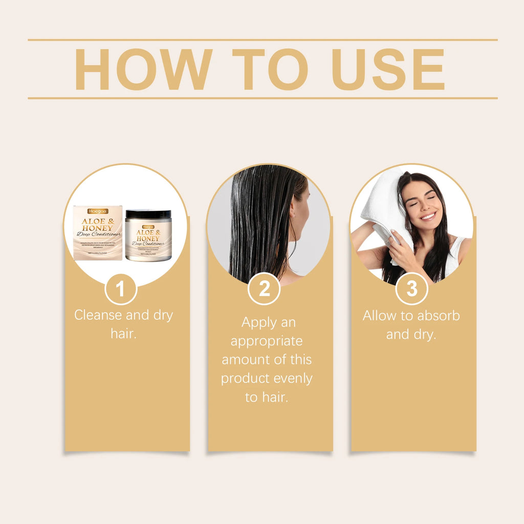 Honey Conditioner Moisturizing and Shiny Hair Volumizing Hair Care Smooth and Nourishing Long-Lasting Fragrance Conditioner Oasis Select