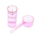 1set 20g Cosmetic Mixing Bowl Set Plastic Dental Wax Cup Measuring Scoop for DIY Face Mask Beauty Tools Oasis Select Pink