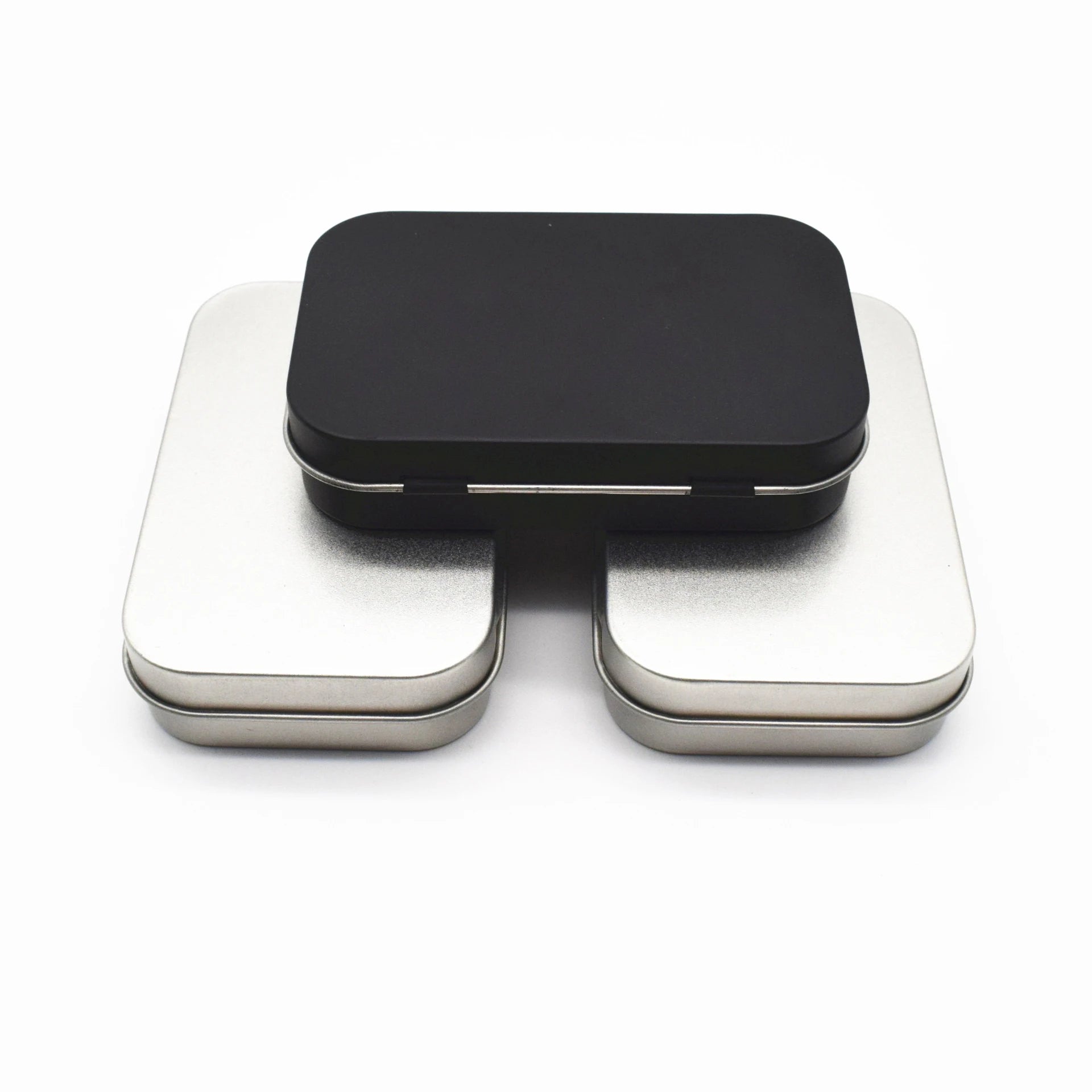 Mini Hinged Tin Box – Small Rectangular Metal Storage Container