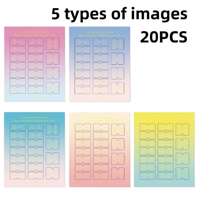 10/20 Sheets Classification Ledger Marker Stickers Monthly Separator Tabs Monthly Tabs Sticker For Office Study Oasis Select D 20PCS