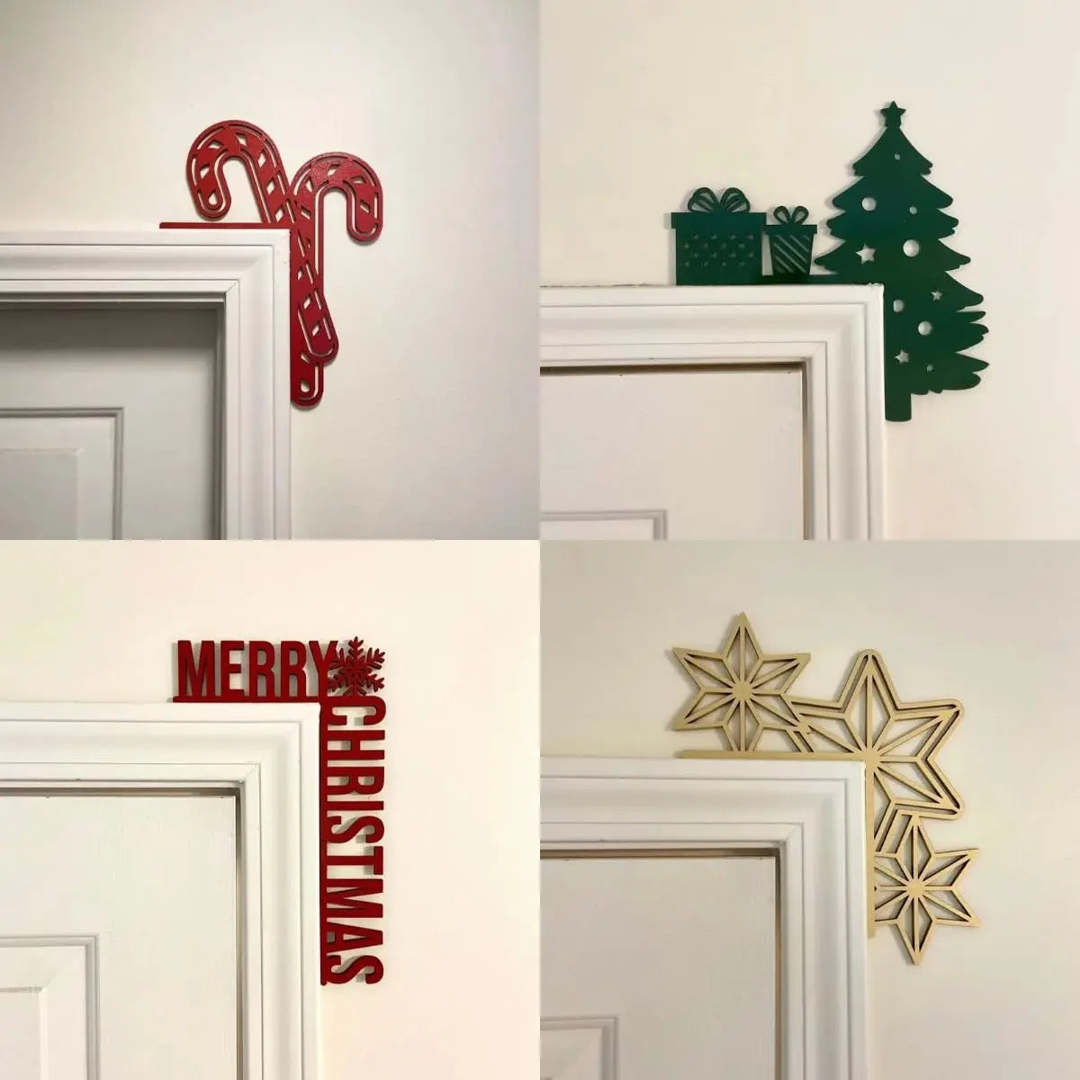 Christmas Decoration 2025 1pc Santa Clau Christmas Door Corner Decoration Diy Stitching Creatives Home Decor Colgante De Navidad Oasis Select