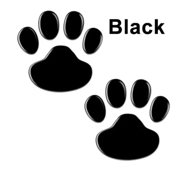 1/2/3/4pairs Door Mirror Cat Dog Footprint Puppy Claw Car Stickers Footprint Sticker Windshield Decals Bumper Car Window Decals Oasis Select Black 1pair
