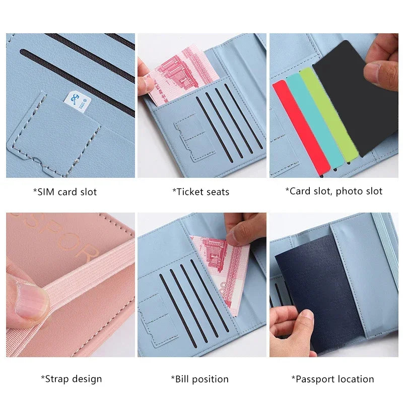 Waterproof PU Leather Passport Holder & Travel Wallet Passport Holder Wallet Oasis Select