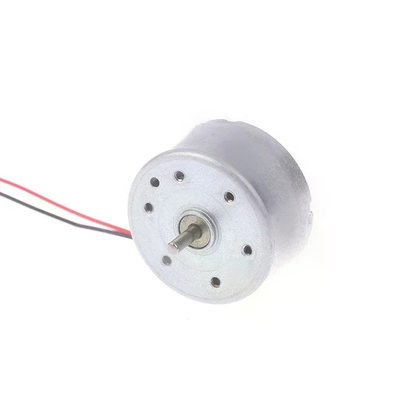 RF-300EA-1D390 DC 1.5V 3V 5V 6V 7250RPM Mini Mute 24mm Round Spindle Motor Precious Metal Brush Engine DIY Solar Power Toy Model Oasis Select