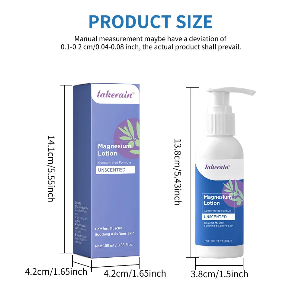 Magnesium Body Lotion – Unscented Moisturizing Skin Cream
