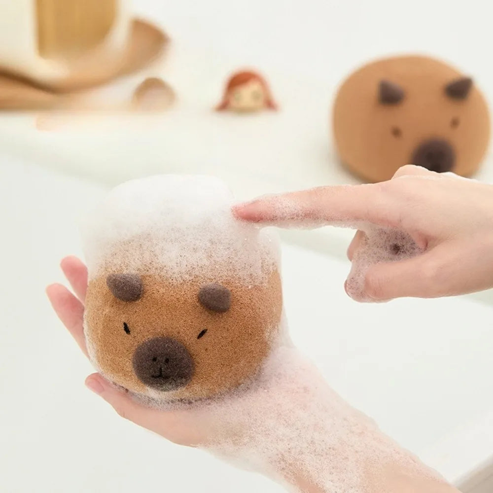 Animal Shaped Bath Sponge Ball Soft Foaming Back Scrubber for Gentle Exfoliating and Massage Cleaning Tool Oasis Select