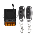 433Mhz Wireless Remote Control Switch AC 75-220V/DC 9-72V 30A Relay On Off Remote Control Transmitter For Water Pump Motor LED Oasis Select 1 Receiver 2 Remote DC 9-72V
