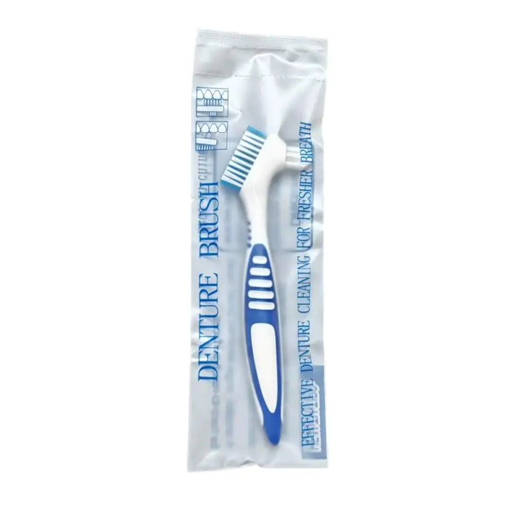 Dual-Head Denture Toothbrush – Portable Oral Cleaning Brush Denture Cleaning Brush Oasis Select