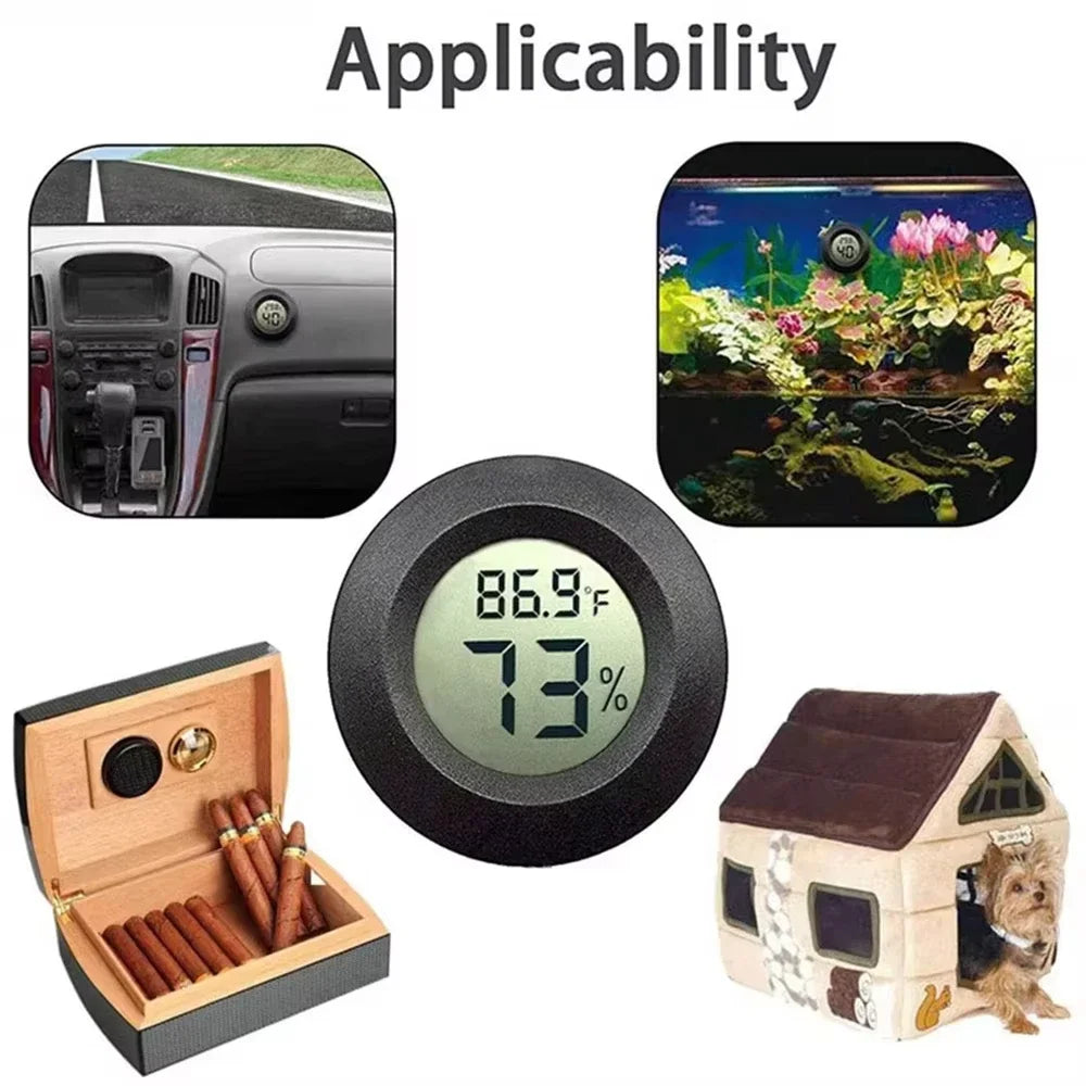 4PCS LCD Digital Thermometer Hygrometer Indoor Room Electronic Temperature Humidity Meter Sensor Gauge Weather Station Home ﻿ Oasis Select