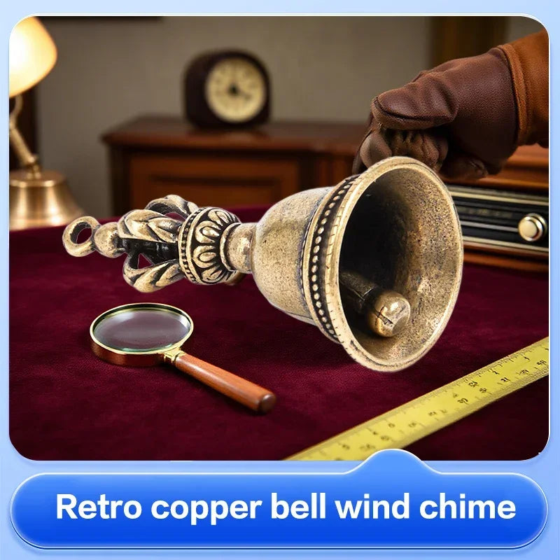 Christmas Bronze Bell Creative Gift Home Decoration Accessories Brass Handicraft Die-casting Drop Bell Key Car Button Wind Bell Oasis Select