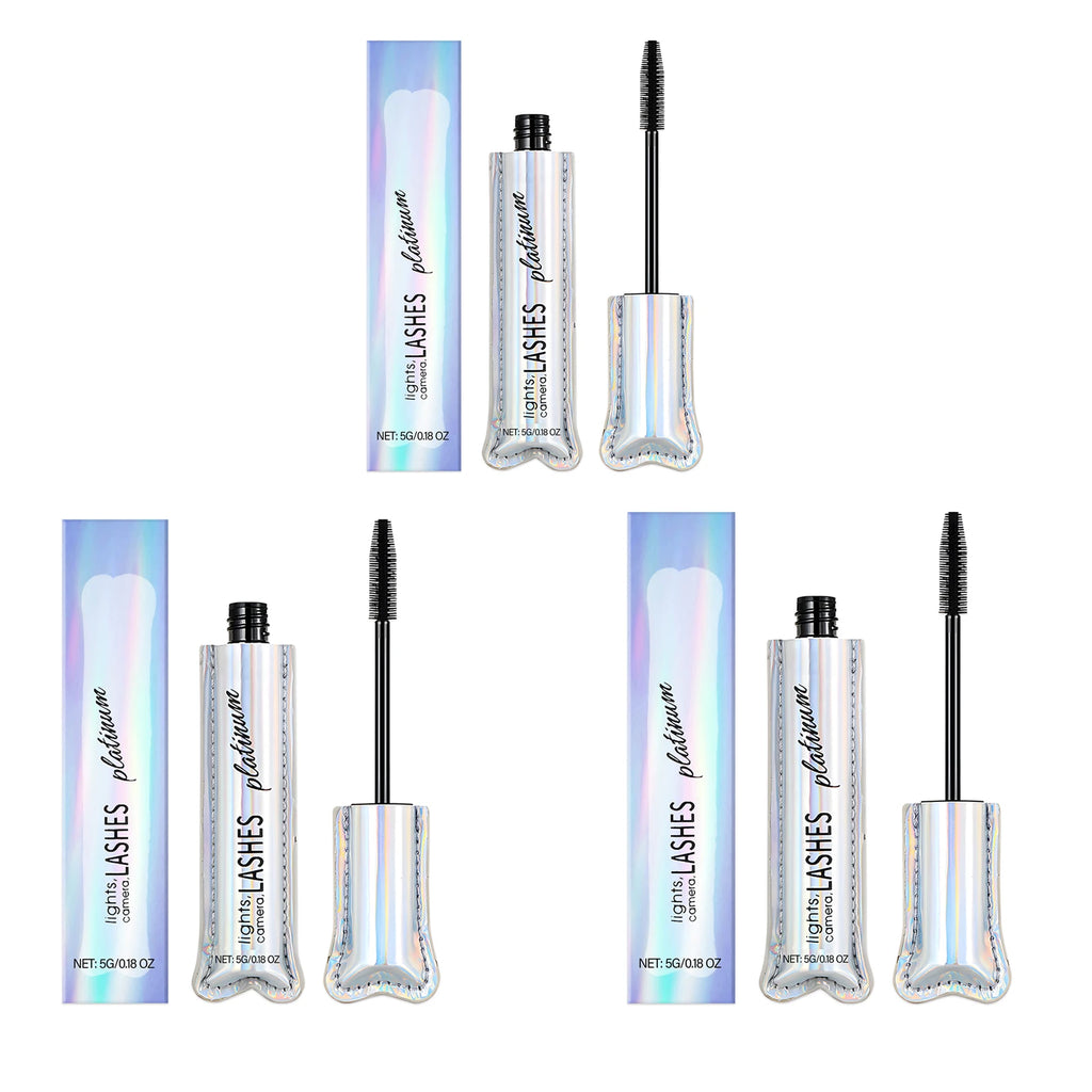 Black Mascara Eyelashes Silky Lengthening Makeup Waterproof Sweat-proof Fast Dry Defining Long Lasting Natural Mascara Cosmetics Oasis Select 3 X 5g boxed