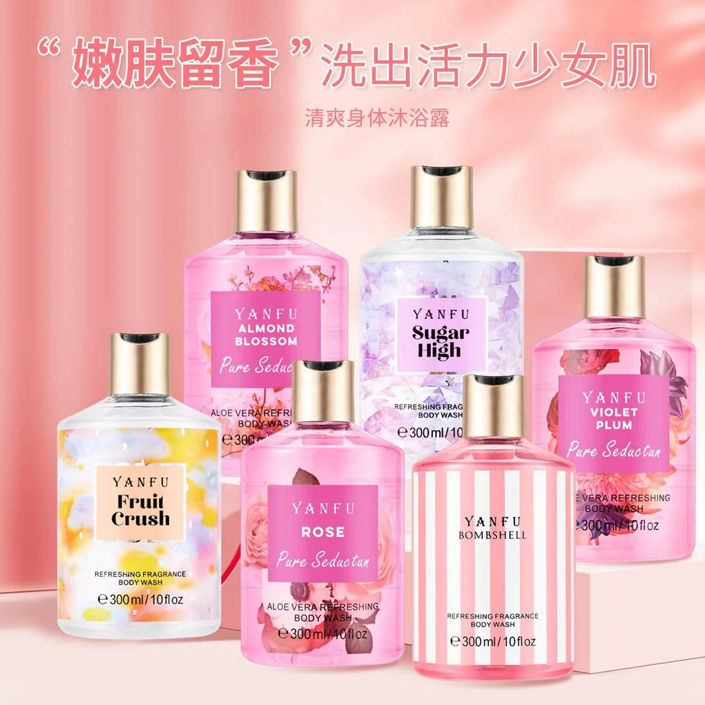 Sweet Body Wash 300ml Fragrance Shower Gel Lasting Fragrance Moisturizing&oil Controlling Deep Cleaning Body Cleanser Oasis Select